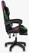 Геймерское Кресло с RGB Подсветкой Компьютерное Игровое Vecotti GT PRO LED Black с Подставкой для Ног Черное до 120 кг - изображение 5