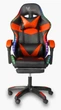 Геймерське Крісло з RGB Підсвіткою Комп'ютерне Ігрове Vecotti GT PRO LED RED з Підставкою для Ніг Червоне до 120 кг - зображення 7