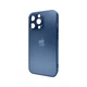 Защитный чехол-накладка AG Glass Matt Frame Color Logo для Apple iPhone 13 Pro Navy Blue (AGMattFrameiP13PBlue) - изображение 1