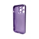 Защитный чехол-накладка AG Glass Matt Frame Color Logo для Apple iPhone 14 Pro Light Purple (AGMattFrameiP14PLPurple) - изображение 2