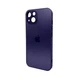 Защитный чехол-накладка AG Glass Matt Frame Color Logo для Apple iPhone 14 Deep Purple (AGMattFrameiP14Purple) - изображение 1