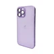 Защитный чехол-накладка AG Glass Matt Frame Color Logo для Apple iPhone 13 Pro Max Light Purple (AGMattFrameiP13PMLPurple) - изображение 1