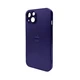Защитный чехол-накладка AG Glass Matt Frame Color Logo для Apple iPhone 12 Deep Purple (AGMattFrameiP12Purple) - изображение 1