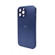Защитный чехол-накладка AG Glass Matt Frame Color Logo для Apple iPhone 13 Pro Max Navy Blue (AGMattFrameiP13PMBlue) - изображение 1