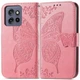 Чохол-книжка з малюнком UniCase Butterfly Pattern для Motorola Edge 50 Neo / Edge 60 Neo - Pink - зображення 1