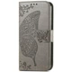 Чохол-книжка з малюнком UniCase Butterfly Pattern для Motorola Edge 50 Neo / Edge 60 Neo - Grey - зображення 5