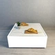 Журнальный столик Grail White 640х640х250мм Белый + Белый керамогранит (0128) - изображение 1