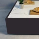 Журнальний столик Grail White 640х640х250мм Чорний + Білий керамограніт (0127) - зображення 2