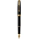 Ручка перьевая Parker SONNET 17 Matte Black Lacquer GT FP F 84 811 - изображение 2