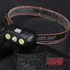 Налобний ліхтар KX-215-LED+2COB акумуляторний, 1x18650, USB Type-C, 3 режими - зображення 3