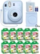 Набор Fujifilm INSTAX Mini 12 Pastel Blue голубая фотокамера мгновенной печати / картриджи 100 фото / чехол / альбом 64 фото Голубой - изображение 1