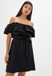Легкое летнее платье с открытыми плечами Подіум 21369-BLACK XS Черный - изображение 1
