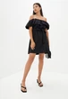 Легкое летнее платье с открытыми плечами Подіум 21369-BLACK XS Черный - изображение 2