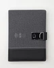 Блокнот с беспроводной зарядкой, флешкой 16 Гб и с термосом, Powerbank Темно-серый - изображение 4