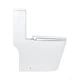 Унитаз-моноблок напольный Qtap Kolibri Ultra Quiet безободковый с сиденьем Soft-close WHITE QT10226380W - изображение 4