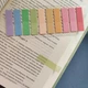 Полупрозрачные пластиковые стикеры-закладки, 10 цветов, 200 штук, стикеры для книг и блокнотов. з-055 - изображение 2