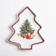 Тарелка для закусок в форме елки, блюдо сервировочное фигурное Christmas 25,5*21 см о073 - изображение 1