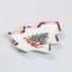 Тарелка для закусок в форме елки, блюдо сервировочное фигурное Christmas 25,5*21 см о073 - изображение 5