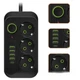Мережевий фільтр подовжувач 3×220В+4×USB+1×Type-C 3м чорний - зображення 2