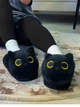 Тапочки-кігурумі Чорний Кіт My Kigu Домашні Чоловічі М'які Плюшеві Чорний 38-43 (321141) - зображення 1