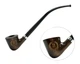 Довга люлька для куріння тютюну 250 мм з дерева груші CHURCHWARDEN KAFpipe218 з нанесенням лазерного гравіювання - зображення 4