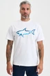 Біла футболка з акулою Paul&Shark 6577 L - зображення 1