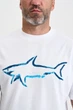 Біла футболка з акулою Paul&Shark 6577 L - зображення 4