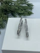 Серебряные серьги, камнями цирконий Харьков Цепь 925 - изображение 4