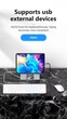 Док-станція 9в1 для планшета/ Steam Deck|iPad|Android (HDMI 4K/Ethernet/ 3хUSB 3.0/ USB-C 100W/3.5мм/SD/TF) - зображення 8