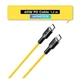 Кабель ASOMETECH Type-C PD 60W 1.2 м Yellow Швидка зарядка та передача даних - зображення 1