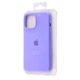 Чохол силіконовий мікрофібра (AA) Epic Silicone Case Full для Apple iPhone 12/12 Pro black currant - зображення 6