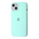 Чехол силиконовый микрофибра (AA) Epic Silicone Case Full для Apple iPhone 15 marine green - изображение 1