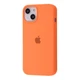 Чехол силиконовый микрофибра (AA) Epic Silicone Case Full для Apple iPhone 15 papaya - изображение 1