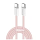 Кабель ColorWay USB Type-C + USB Type-C (M/M), 3.0 А, 1 м, Pink (CW-CBPDCC061-P) - зображення 1