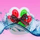 Игрушка антистресс сквиш Лапка новогодняя, 7см, Зелено-красно-белый - изображение 7
