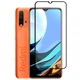 Защитное стекло Fiji Premium для Xiaomi Redmi 9T полная проклейка Anti-Static черный - изображение 1