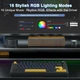 Беспроводная механическая игровая клавиатура с Hot-Swap AULA F75 Black - изображение 5