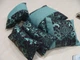 Комплект декоративних подушок Firanka Damask 30х30см 2шт 38х38см 1шт 35х17см 1шт 39х18см 1шт бірюзові з чорним (п_0376) - зображення 2