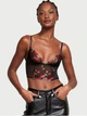 Роскошный корсет-бюст Victoria's Secret с вышивкой 1160588828 (Черный 32C) - изображение 1