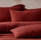 Постельное белье Buldans Agora burunt bordo бордовый евро (svt-2000022255417) - изображение 2