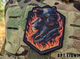 Военный шеврон Shevron.patch с боевым львом на огненном фоне на липучке велкро (LION1) - изображение 4