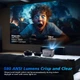 Проектор HY350 Pro 580ANSI Android 11 4K 1080P Wifi6 Голосове керування Allwinner H713 Електронний фокус BT 5.0 Домашній кінотеатр GREY/СІРИЙ - зображення 11