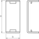 Накладка на стик кабель-канала 50x20 / ПВХ OBO Bettermann 6154069 - изображение 2