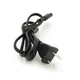 Кабель живлення CN 0.7 m, 0.5mm, PC-184/2 A-C7 2 pin (американський роз'єм), Black, OEM Q50 - зображення 2