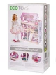 Кукольный домик Ecotoys Residence с мебелью детский деревянный кукольный домик, домик для куклы с мебелью, игрушечный кукольный домик - изображение 6