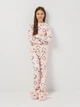 Детская теплая велюровая пижама для девочки Minoti 20pj43 41565JNR 98-104 см Розовая (5063025374469) - изображение 3
