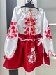 Костюм вишиванка для дівчинки Квітковий червоний 116 - изображение 5