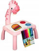 Stolik-projektor do rysowania Pegaz Toys Table Painting Żyrafa Różowa (5905247786340) - obraz 2