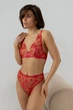 Комплект білизни з високою посадкою Perfect Female Червоний XS/85B (173LS-27HE-r) - зображення 2
