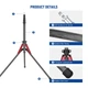 Профессиональная карбоновая стойка для света штатив трипод Neewer ST250R для фототехники 250см - изображение 7